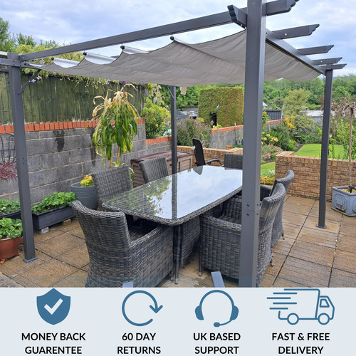 Heavy duty metal pergola - duty,