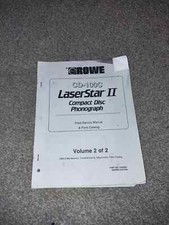 Rowe CD 100C Laser Star ll. Jukebox Service Manual. Volume 2 Of 2