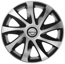 14'' Wheel trims hub caps for Micra 4x14'' silver / black