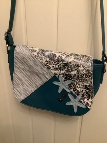 Joe browns teal leather flap - joe,