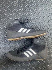 Adidas Boxing Boots Size 4.5 Black Good Condition See Photos