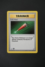 Pokemon Card Full Heal Shadowless 1st Edition Base Set Uncommon 82/102 WOTC