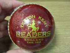 Readers special School Red leather cricket ball: used