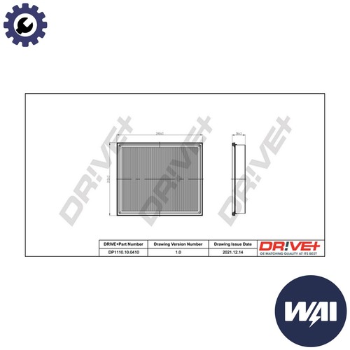 Air filter dp1110 - filter, for