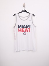 adidas Miami Heat NBA Basketball Jersey Vest Top Medium