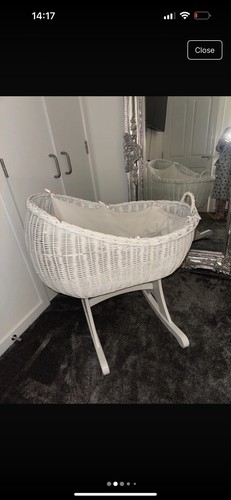 Moses basket and stand - basket, /