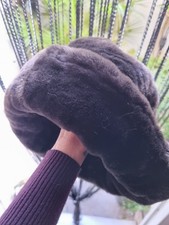 Vintage Chocolate  Brown Faux