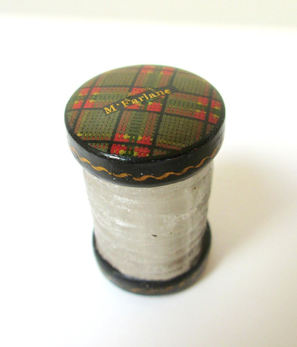 Antique tartanware thread - tartanware,