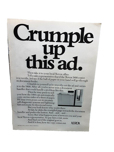 1979 xerox 5400 copier machine - 1979,