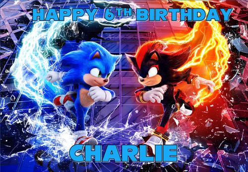 Sonic shadow personalised - sonic,