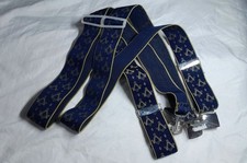 Navy & Sliver Masonic Brace Suspenders