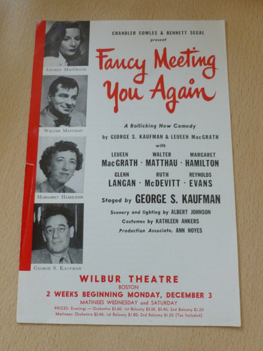 Walter matthau fancy meeting - matthau,