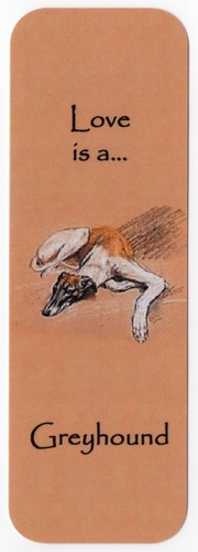 Greyhound dog bookmark same - dog,