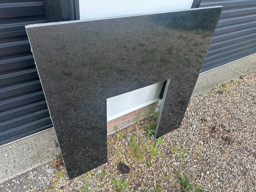 Fireplace black granite back - black,