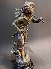 Antique french spelter figure - french,