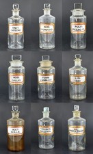 Antique glass apothecary - antique,