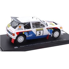1:24 Peugeot 205 turbo 16 EVO 2 Salonen 1000 Lakes Rally 1985 Ixo Salvat Diecast