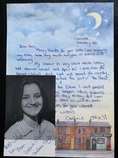 CAROLINE O’NEILL TV ACTOR (CORONATION STREET) *HAND SIGNED* PHOTO CARD & LETTER