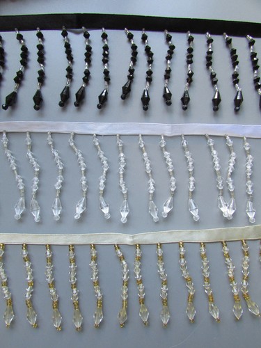 5cm beaded fringe - 6.5cm, sold