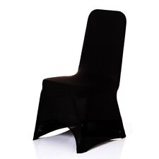 Black Used Spandex Universal Chair Cover Meeting Room Wedding Party Seat Covers