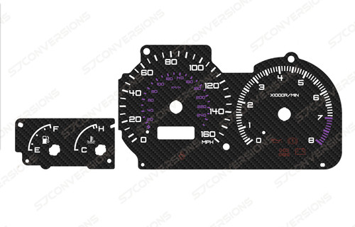 Subaru impreza gc8 carbon dial - subaru,