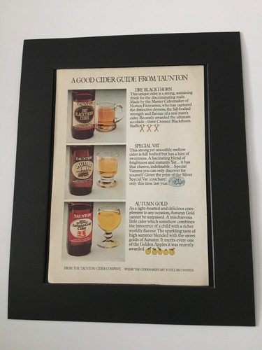 Taunton cider 1976 mounted - cider-1976,