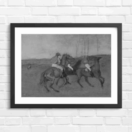 Impressionist horse racing - horse,