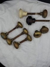 Antique Brass Door Knobs X 8
