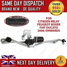 PEUGEOT BOXER / CITROEN RELAY / FIAT DUCATO 2006-ON FRONT WIPER MOTOR & LINKAGE