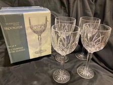Marquis by Waterford Crystal Brookside All-Purpose Wine Glasses Set of 4 w/ Box