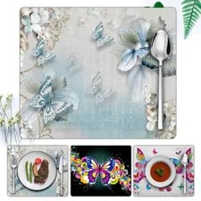 NEW 1 pcs butterfly Placemats Dining Table Mats Dinner Home Kitchen Place Mat 
