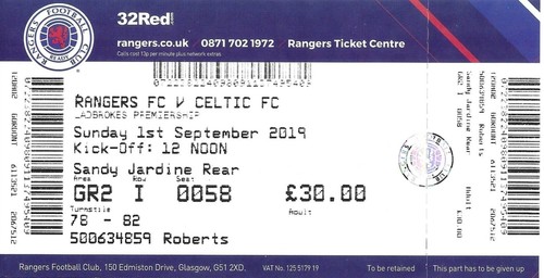 Glasgow rangers celtic - rangers, v