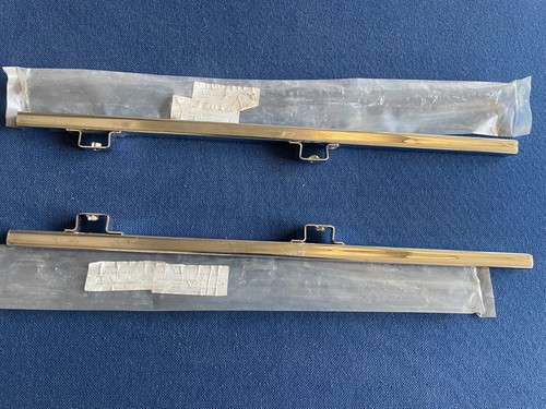 Pair chrome door glass - of,