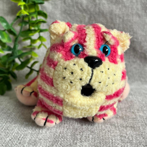 Bagpuss pink cream striped - pink,