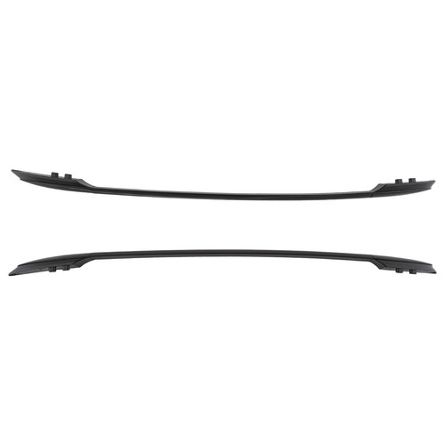 Black aluminium roof rails kit - black,
