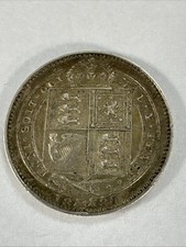 1887 Silver Shilling Coin