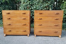 PAIR OAK COTSWOLD SCHOOL CHEST