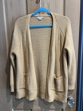 Fat Face Mustard Cardigan Size