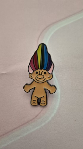 Troll enamel pin - troll, badge