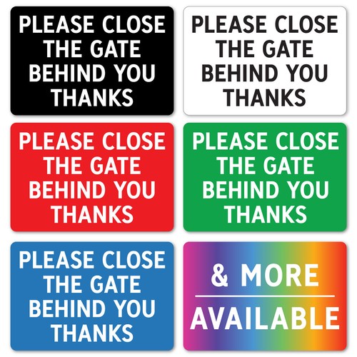 Please close the - , behind