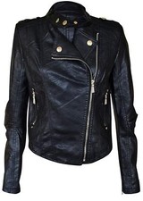 Women's Faux Leather Biker