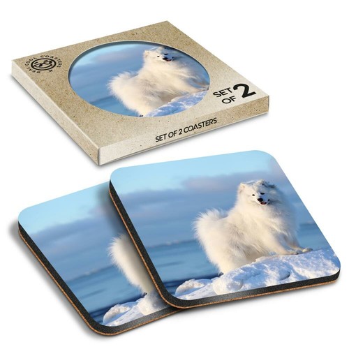 Boxed square coasters - boxed,