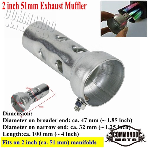 Steel 47mm motorcycle - motorcycle, exhaust
