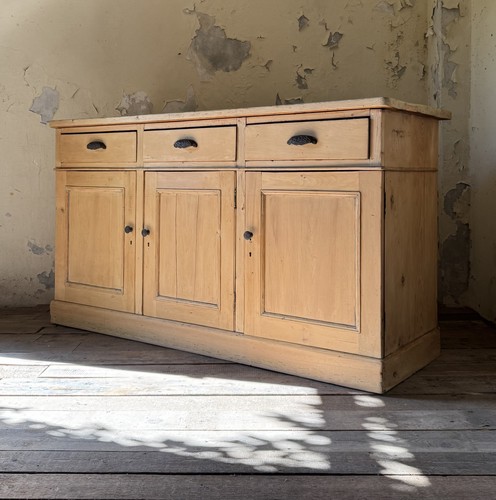Antique solid pine dresser - solid,