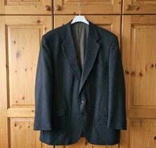 Stafford Mens Black Worsted