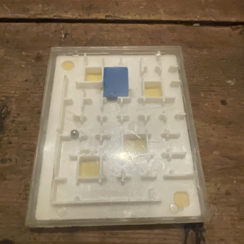 Vintage puzzle maze with - maze, ball