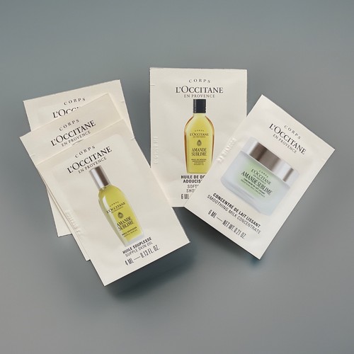 Occitane sample sachets - sachets, set