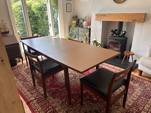 Mid century dining table and - century, 4
