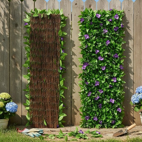 Willow wood faux green - willow,