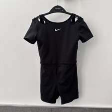 Nike Black Girls Unitard Size Small 128cm - 137cm